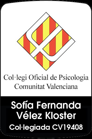 Sello de colegiación del Col·legi Oficial de Psicologia de la Comunitat Valenciana